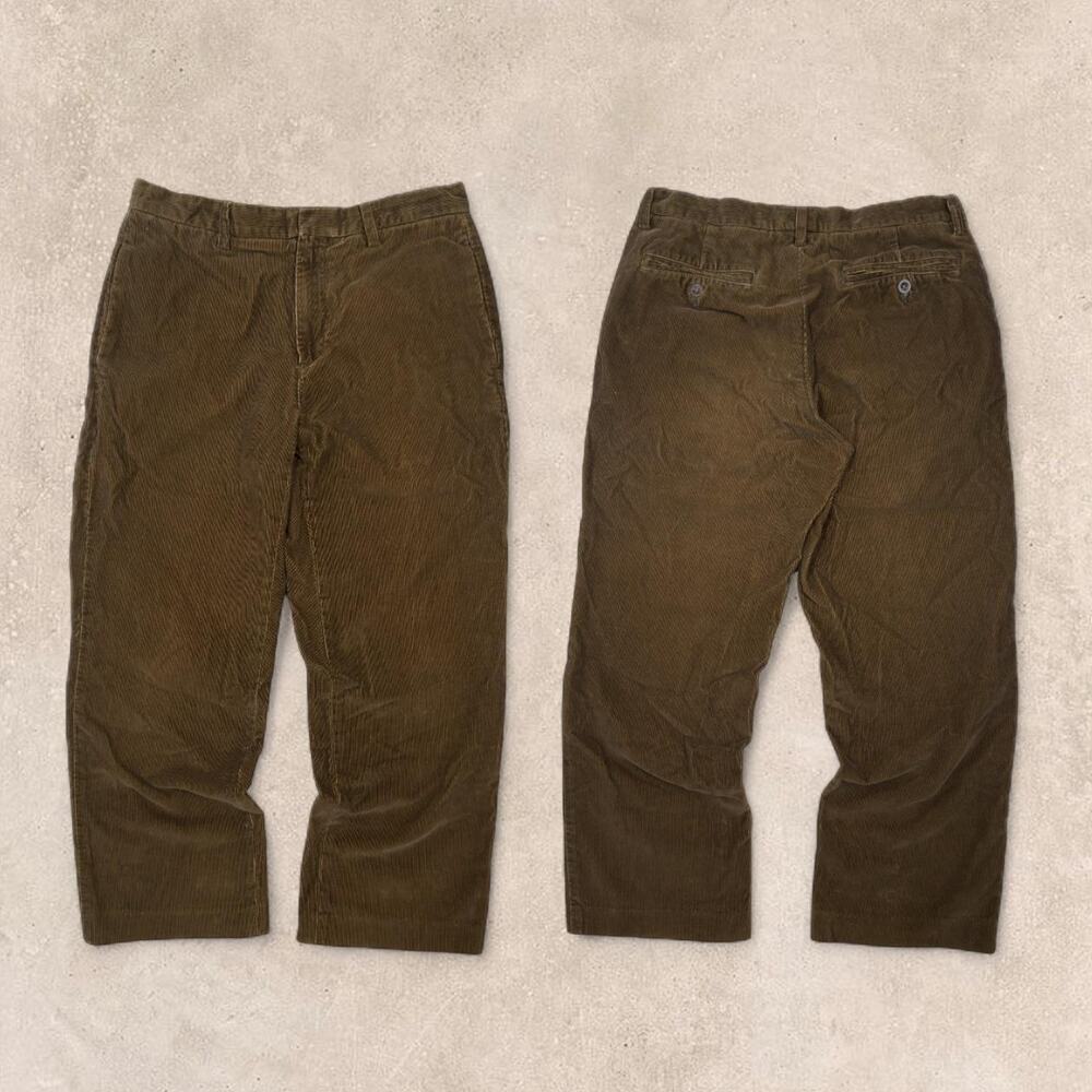 Gap corduroy pants straight leg y2k brown 31x30